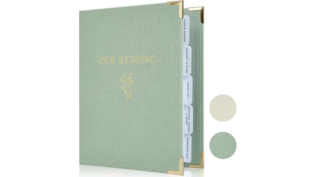 elegant wedding planning book