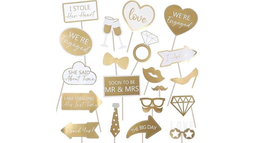 engagement party photo props