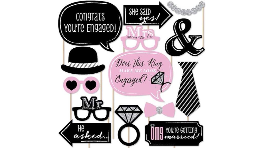 engagement photo props kit