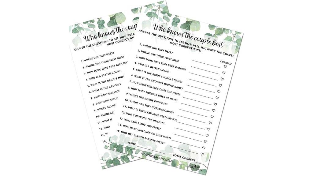 eucalyptus couple guessing pack