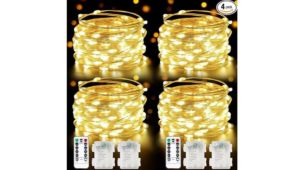 four pack led fairy lights