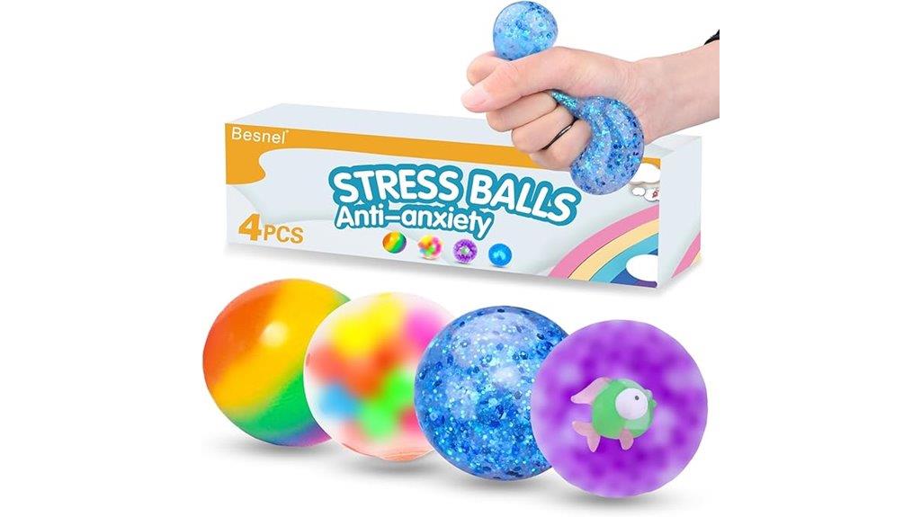 four pack squeezing balls
