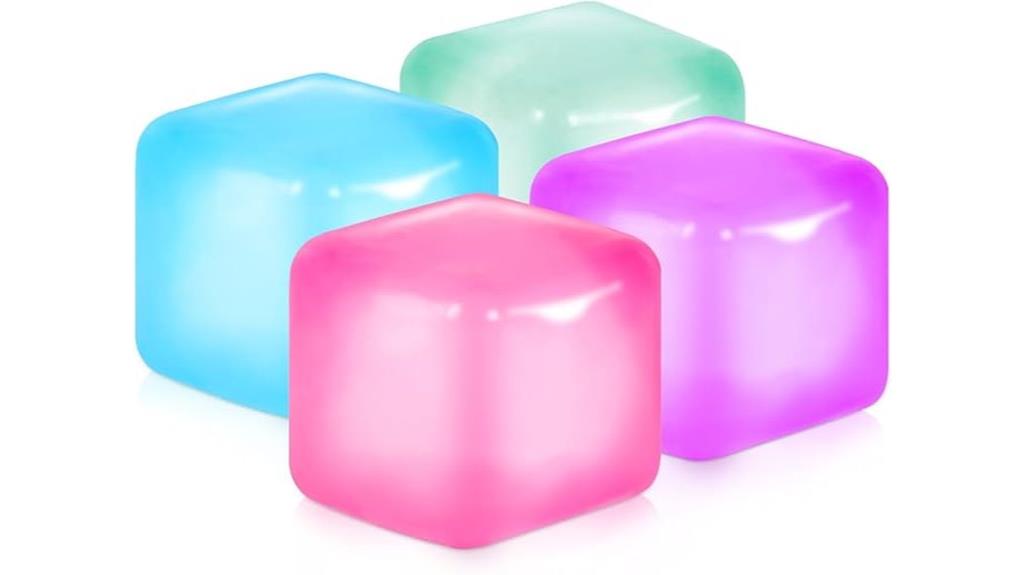 four pack squishy stress toys