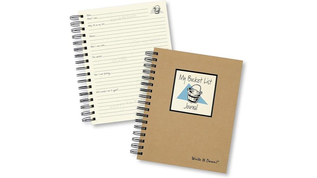 guided bucket list journal