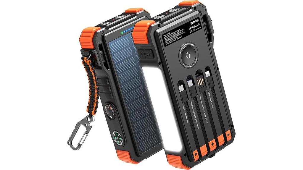 high capacity solar power bank