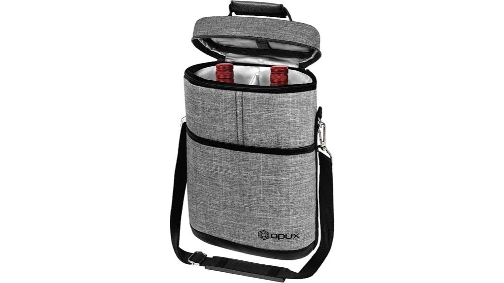 insulated dual bottle carrier