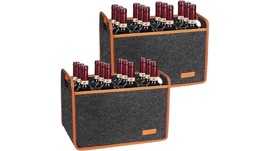 insulated wine tote set
