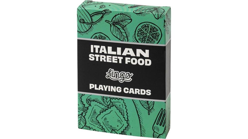 italian street food playing cards