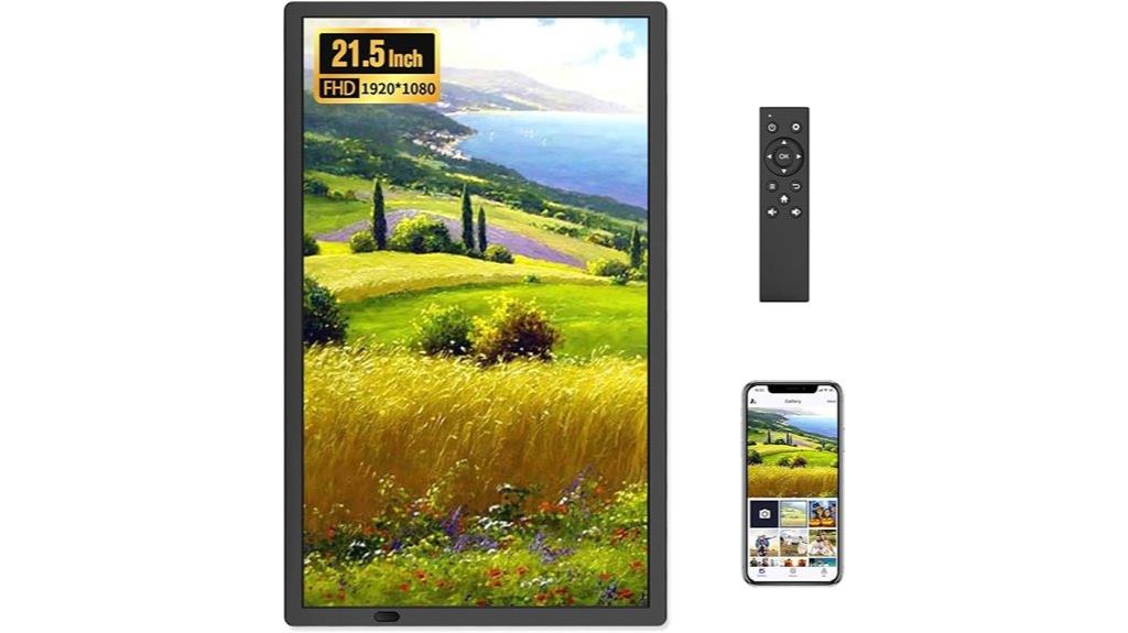 large 21 5 inch wifi frame