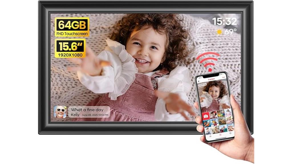 large 64gb wifi frame