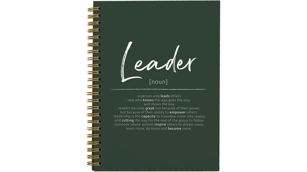 leadership gifts notebook