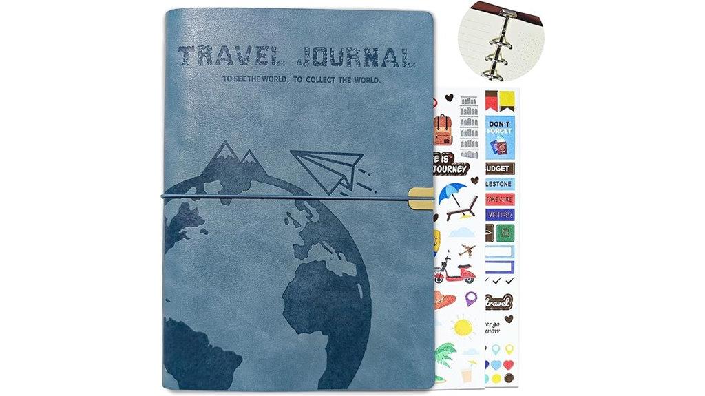 leather travel memory book
