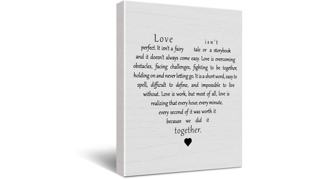 love inspiration wall art