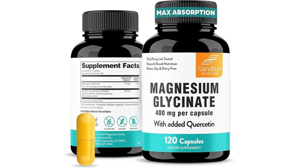 magnesium glycinate quercetin capsules
