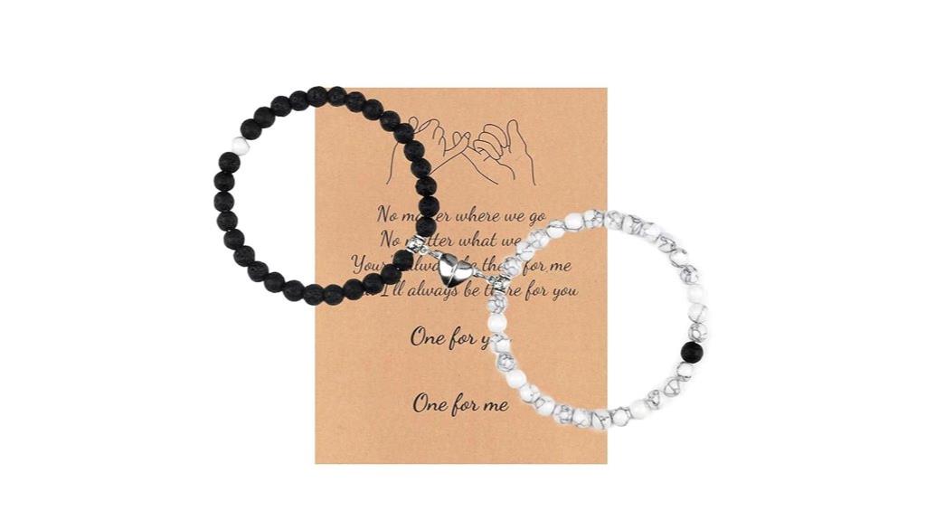 magnetic couple bracelets pair