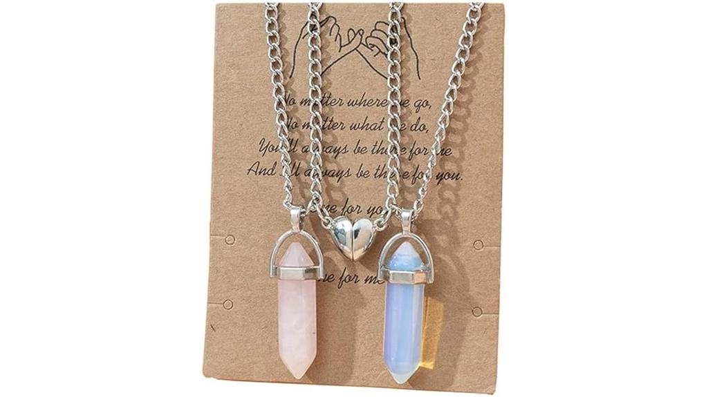 magnetic heart friendship necklace