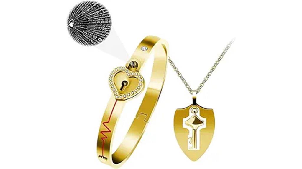 matching key and lock jewelry
