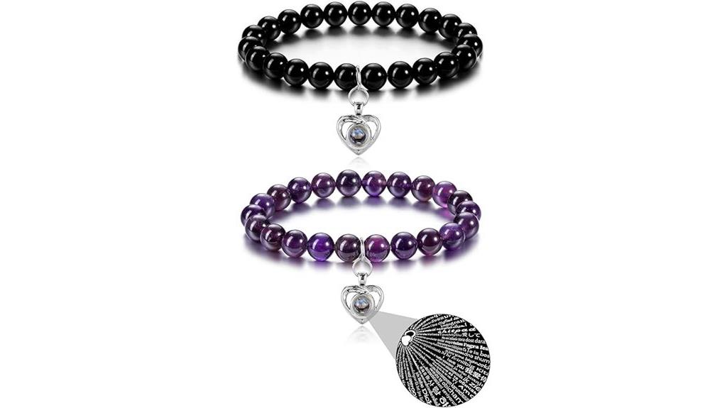 matching love language bracelets