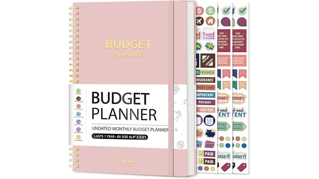 monthly expense planning notebook