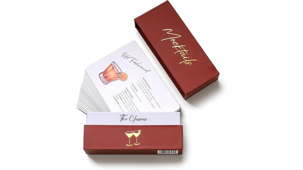 non alcoholic drink recipe cards