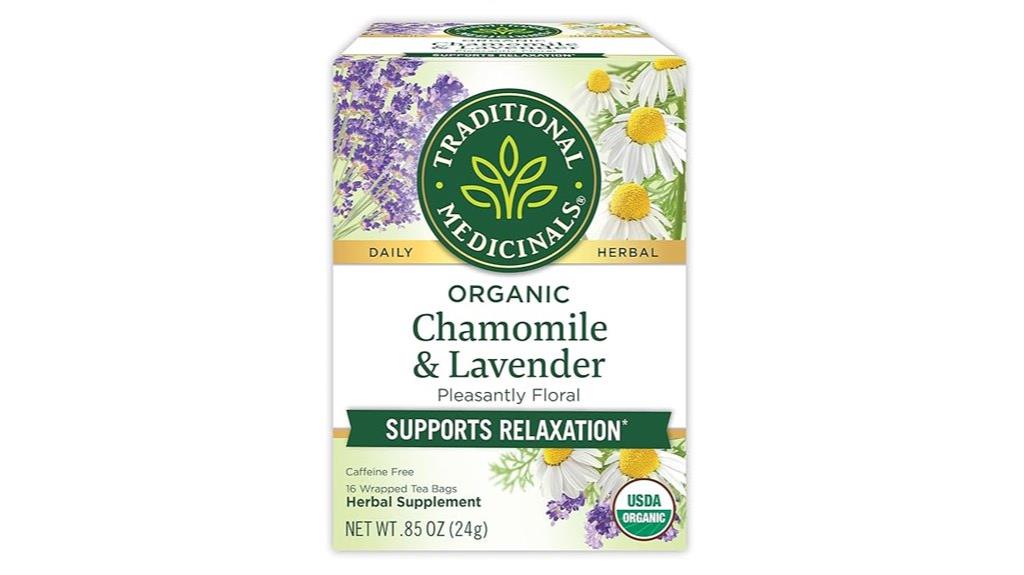 organic chamomile and lavender