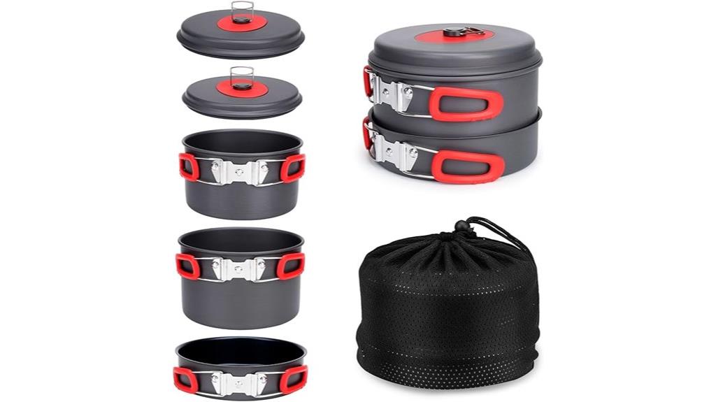 outdoor camping cookware set