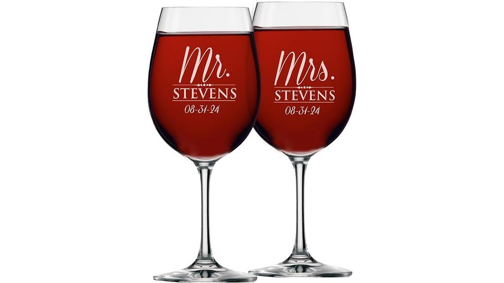 personalized mr and mrs glasses
