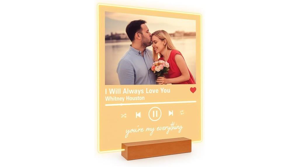 personalized music gift plaque
