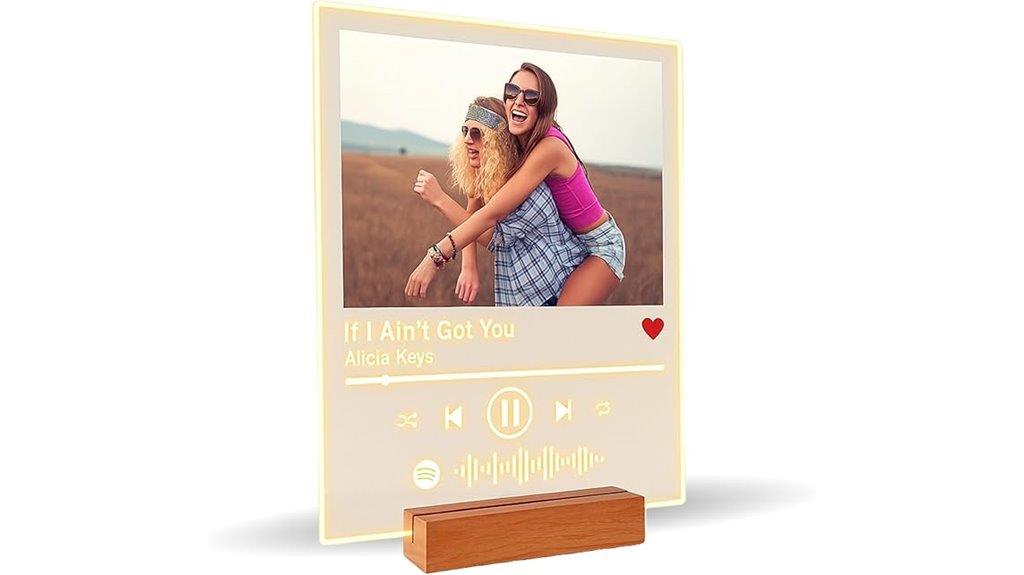 personalized music gift stand