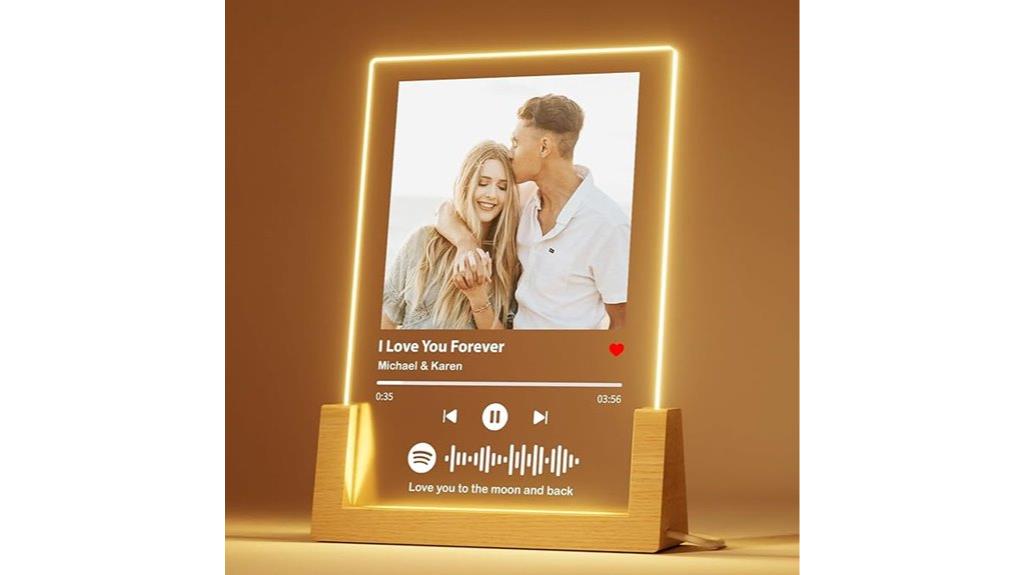 personalized music photo plaque