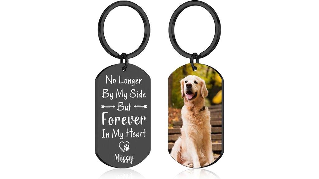 personalized pet memory keychain