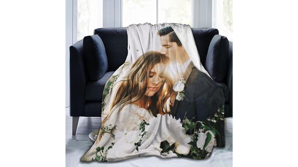 personalized photo blanket
