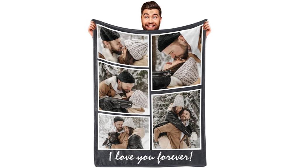 personalized photo blanket gift