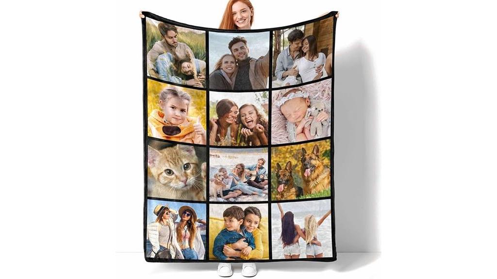 personalized photo blanket gift