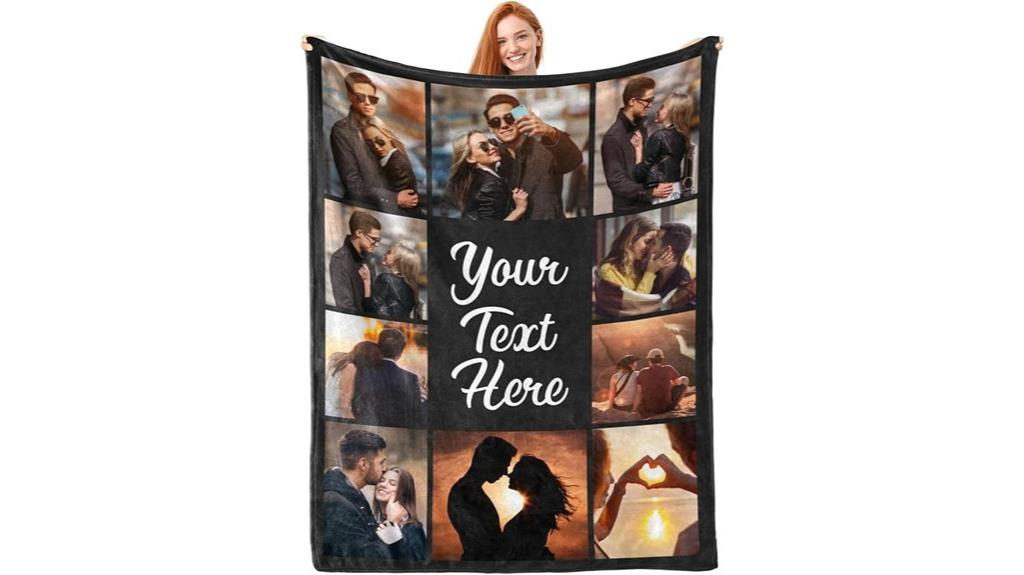 personalized photo blanket