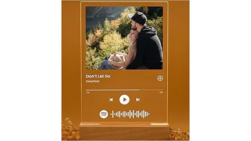 personalized song acrylic plaque