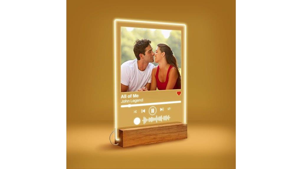 personalized song gift plaque