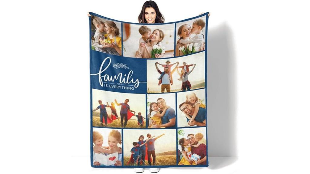 personalized usa photo blanket
