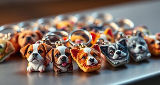pet photo keychains collection
