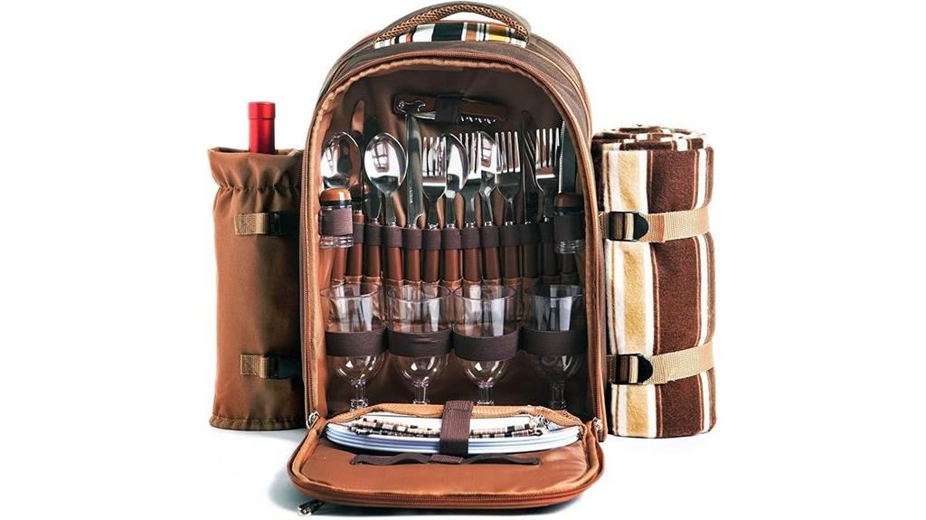 picnic backpack for four