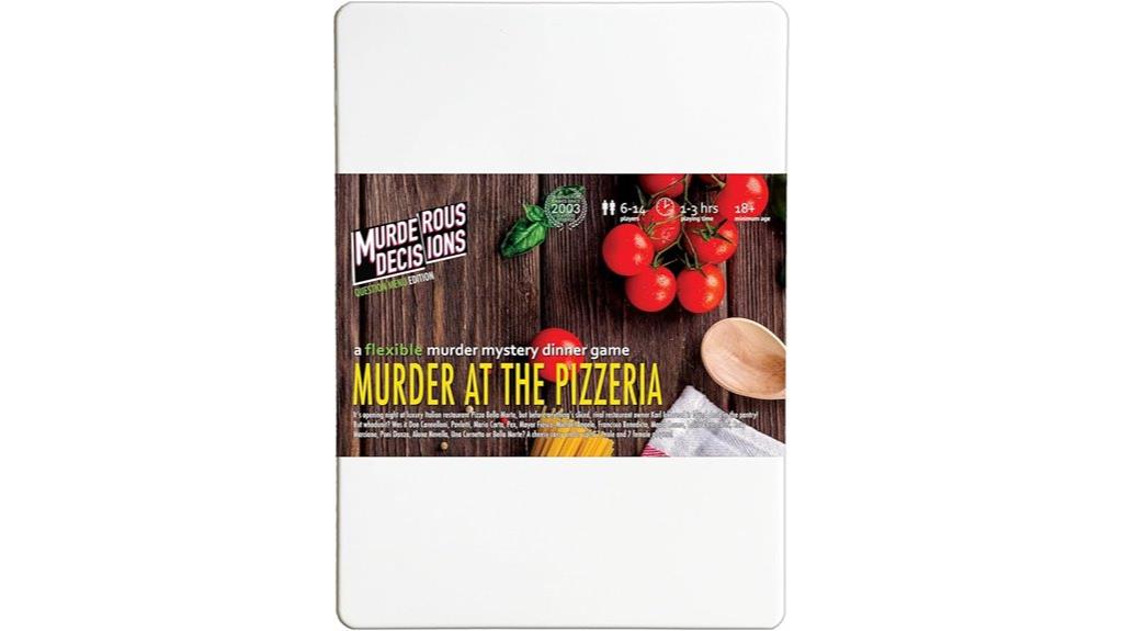 pizzeria murder mystery game