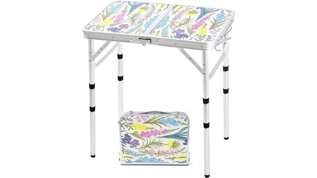 portable 2ft folding table