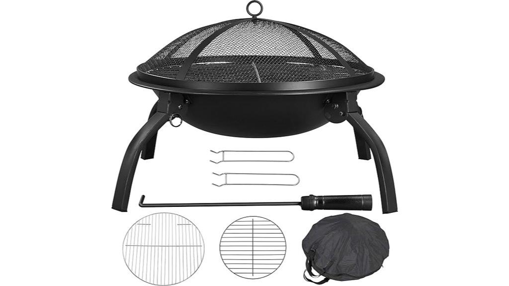 portable steel fire pit