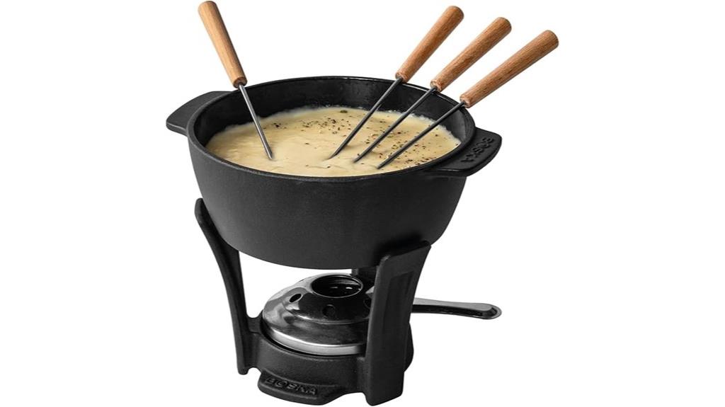 premium stainless steel fondue