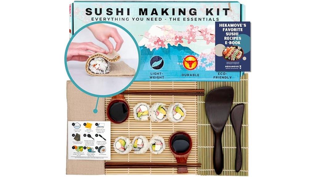 premium wooden sushi kit