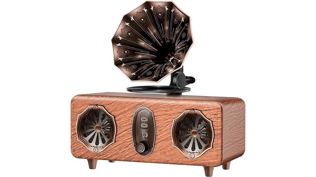 retro bluetooth radio speaker