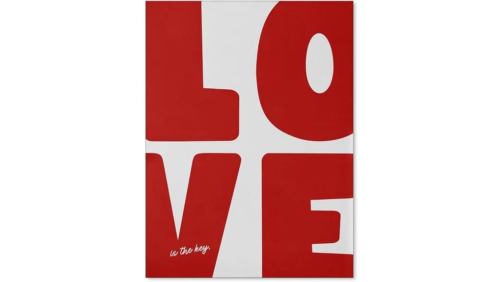 retro love canvas poster