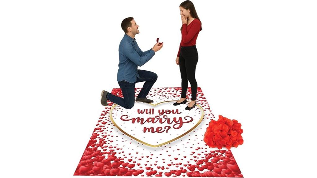 romantic proposal decoration set
