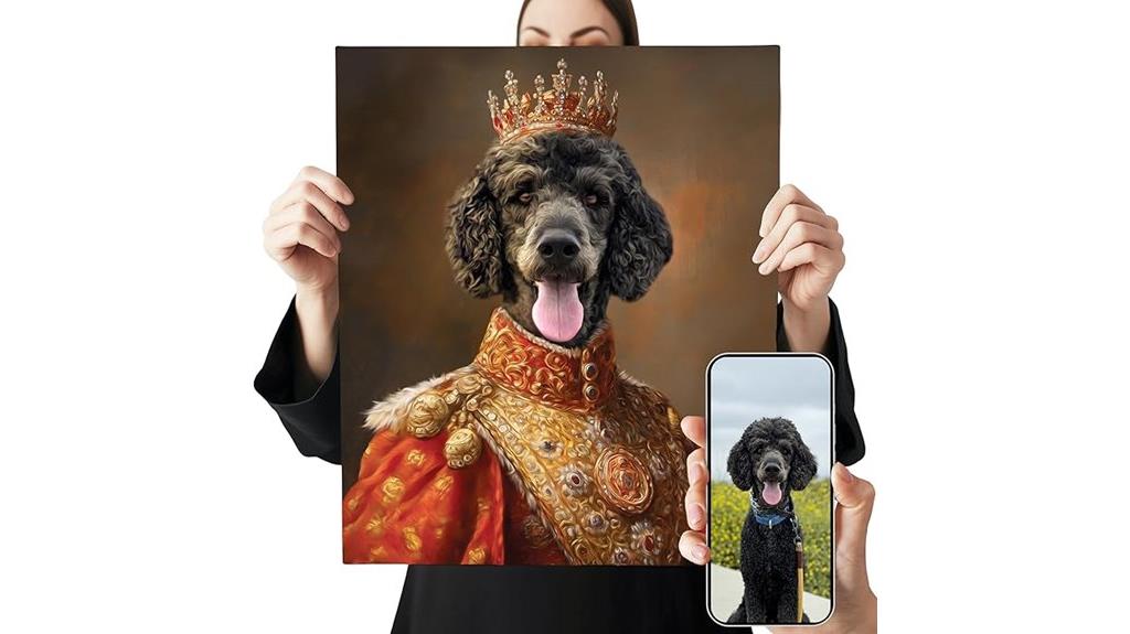 royal renaissance pet portrait