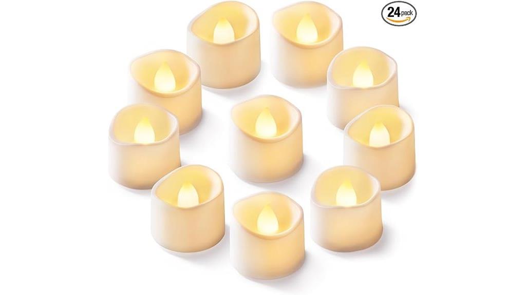 set of 24 flameless candles